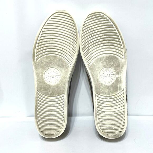 UGG Women’s Jass Exotic Slip-On Leopard Print Cow Hair Sneakers Size 11 M - Picture 9 of 10
